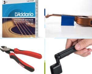 Replace guitar strings-What you need