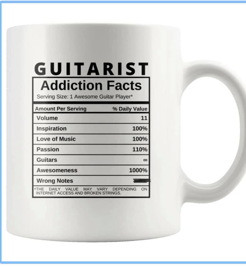 Guitar joke -Guitarist addiction facts