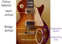 Gibson Les Paul guitar controls