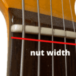 Guitar neck width