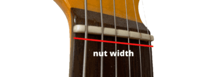 Guitar neck width