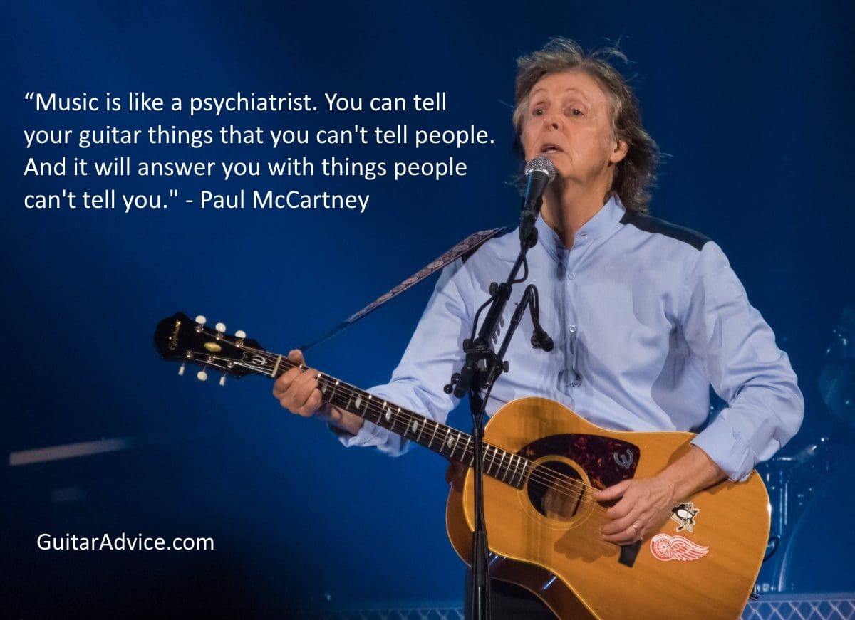 Paul McCartney | Music is like a psychiatrist.